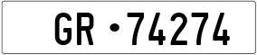 Trailer License Plate